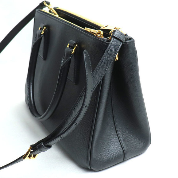 Prada Bag Galleria Black Leather Medium 2Way Saffiano Shoulder - Picture 1 of 10